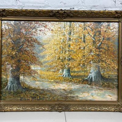 Fred Pearce Gouache and Watercolor Painting of Glen Miller Park, Richmond, Indiana