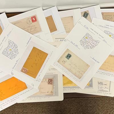 Collection Of Antique Ohio Postal History Covers & Envelopes #5