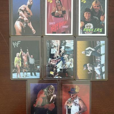 Wrestling Cards. The Rock, Kane, The Rockers, Brett Hart, and More