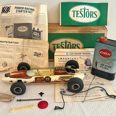 1970 Testor’s Sprite Special Gas Powered Tether Car With Original Box & Accessories