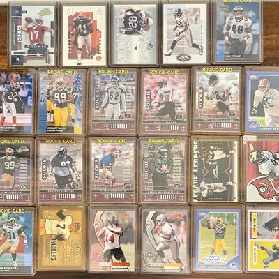 23- Collectible Numbered Football Cards - Rookies