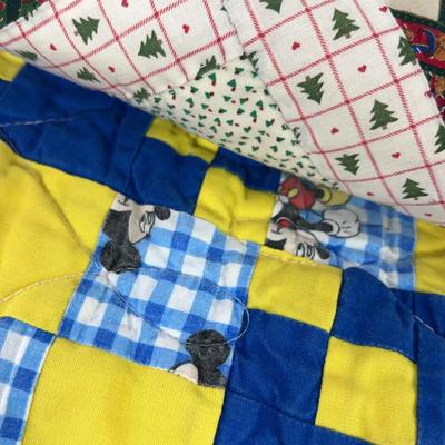 Handmade Mickey Mouse Quilt
