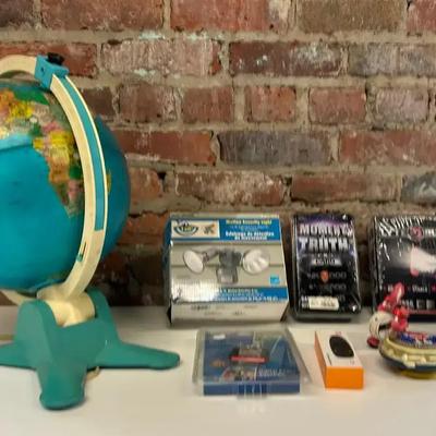 Vintage Lighted Globe, Binoculars, Tech Gadgets and More