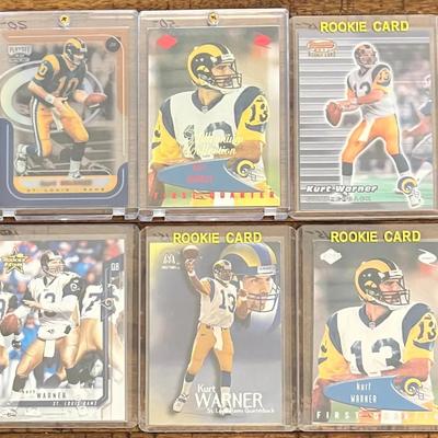 6 - Collectible Curt Warnet Football Cards - Rookies #2