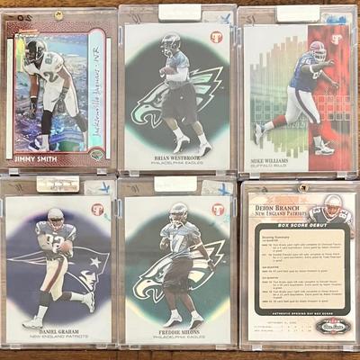 6 - Collectible Numbered Football Cards