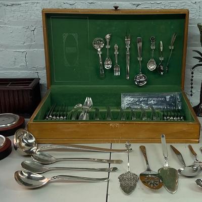 Vintage MCM Silver Plated Dinner Set And Housewares