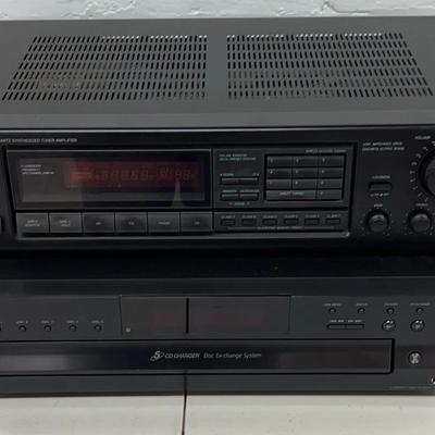 Onkyo Amplifier And Sony 5-Disc CD Player