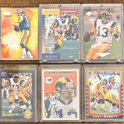 6 - Collectible Curt Warnet Football Cards - Rookies #1