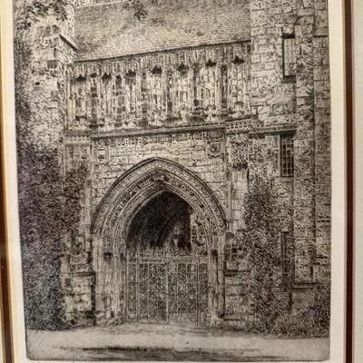 "Alumni Gate, Yale University" George New.