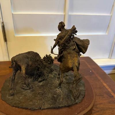 "Osage Hunt" bronze