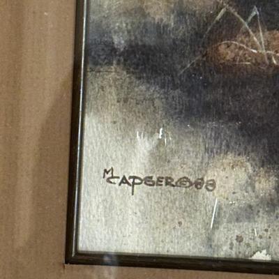 Robert Capser watercolor of a pheasant