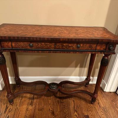 Hooker console table with drawer