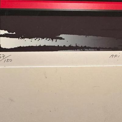 Tetsuro Sawada Serigraph 67/150. 1989