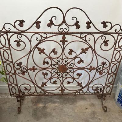 Wrought Iron fireplace screen