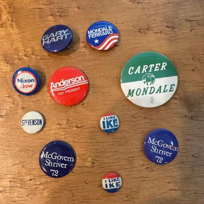 Vintage campaign buttons
