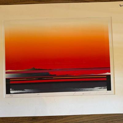 Tetsuro Sawada Serigraph 67/150. 1989