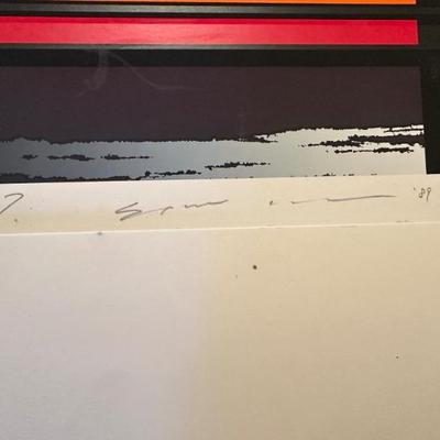 Tetsuro Sawada Serigraph 67/150. 1989