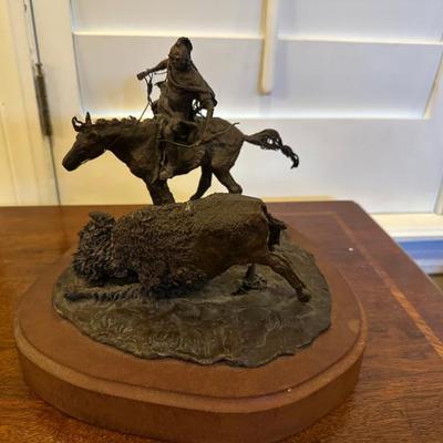 "Osage Hunt" bronze