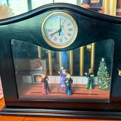 Mr. Christmas Ballroom Dancers Animated Musical Chimes Clock & Music Box