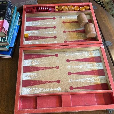 Sale Photo Thumbnail #100: Vintage Bakelite Backgammom