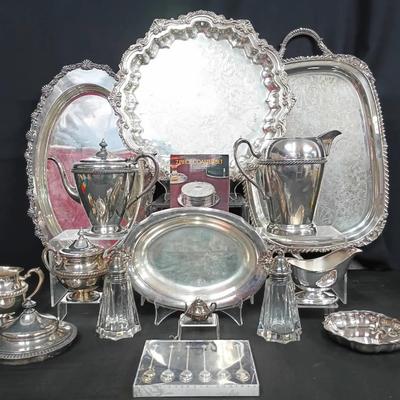 Vintage Silver-Plated Serving & Tableware Collection