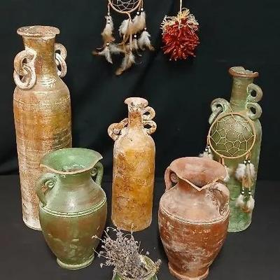 Multiple Decorative Pottery Pieces