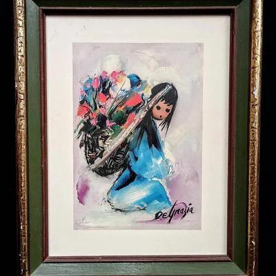 Ettore “Ted” DeGrazia Print – A Beautiful Burden (1972)