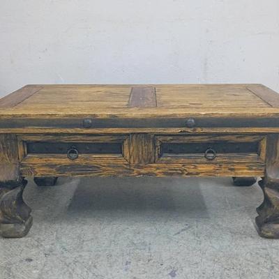 Rustic Knotty Pine Coffee Table