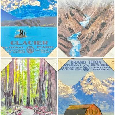 WPA National Park Reproduction Canvas Prints! 