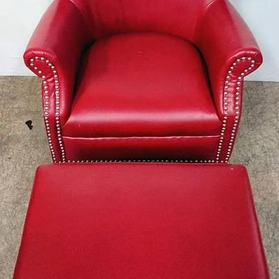 Red Barrel Chair With Storage Ottoman 