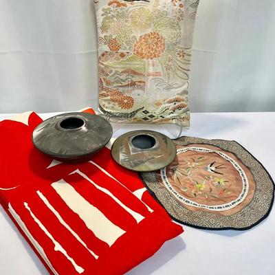 Artisanal Raku Art Pottery & Multicultural Textiles 