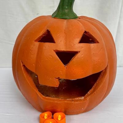 Giant Fiberglass Jack-O’-Lantern Happy Halloween! 