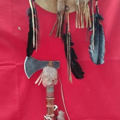 Handmade Navajo Tomahawk And Wall Art