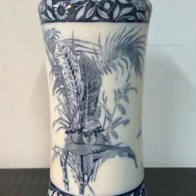 Blue/White Ceramic Umbrella Stand