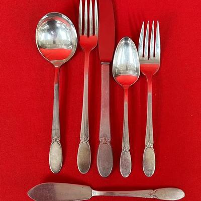 63-pc Set International Silver “Sylvia” Silverplate Flatware for 12