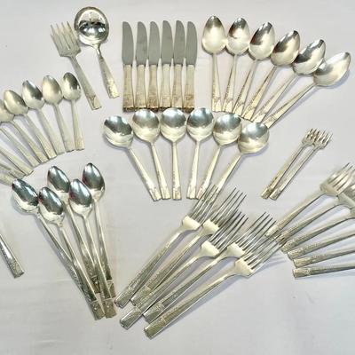 48-pc Set Silver Plated Flatware “Nobility Plate”