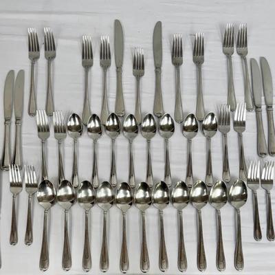 46-pc Set Gorham New Colony, Pfaltzgraff Flatware 