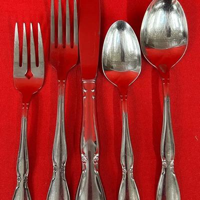 47-pc Set Oneida Community Stainless “Chatelain” Flatware w/ Serving Pieces