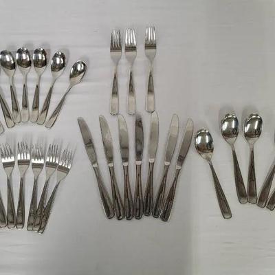 36-pc Set Hampton Silversmiths "Sondra" Stainless Steel