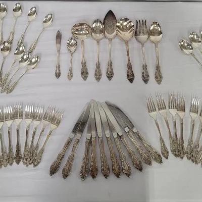65-pc Set Oneida Community "Silver Artistry" Silver Plate 