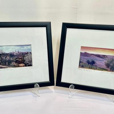 Pair of Signed Photographs of Tuscan Countryside – Duccio Nacci, 1995 & 1999
