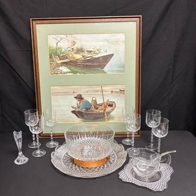 Br151 glass stemware serving pieces & art