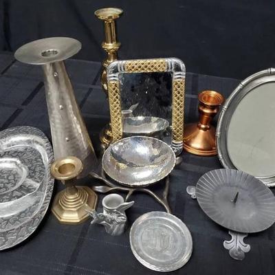 Br124 vintage candlesticks and more
