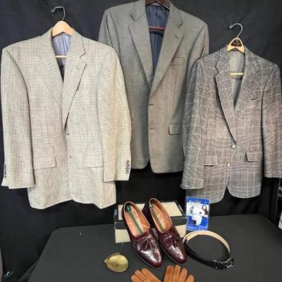 Ct419 men s office attire, jackets and shoes