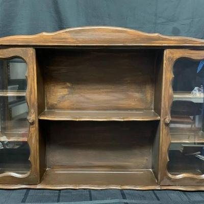 Fl119 wood display cabinet