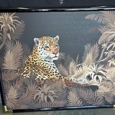 Br108 leopard in jungle painting