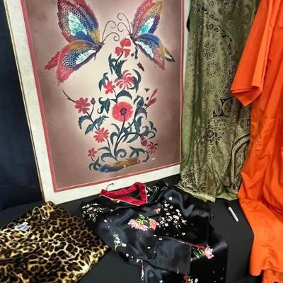 Br162 batik painting and ladie s robes