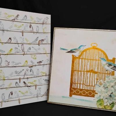 Ct438 bird wall art decor