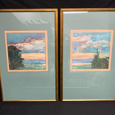 Br161 wall art evening clouds