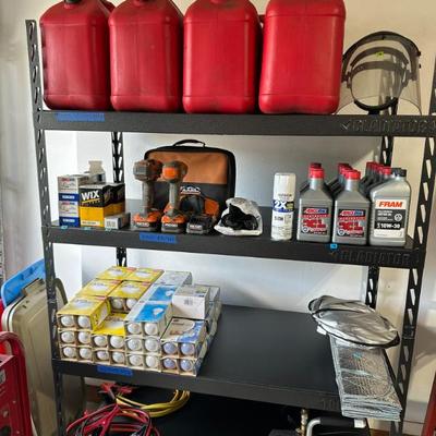 Emergency Items including Gas Containers (pre-EPA), Synthetic Oil, Incandescent Light Bulbs